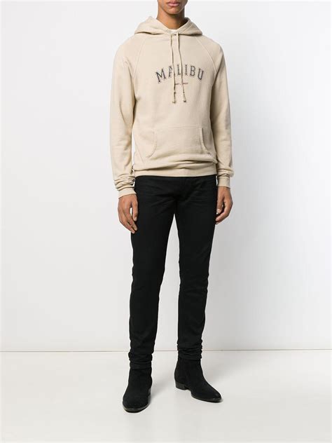 yves saint laurent sweatshirt mens|Saint Laurent malibu hoodie.